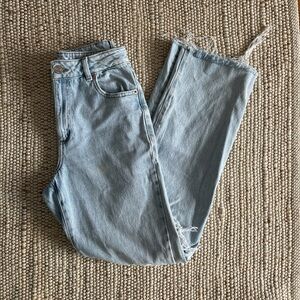 Light Blue Distressed Women's Jeans